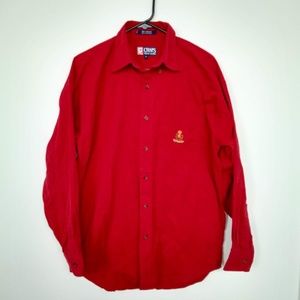Chaps Ralph Lauren embroidered crest shirt, M